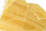 Polished, Orange, Honeycomb Calcite Slab - Utah #264312-1